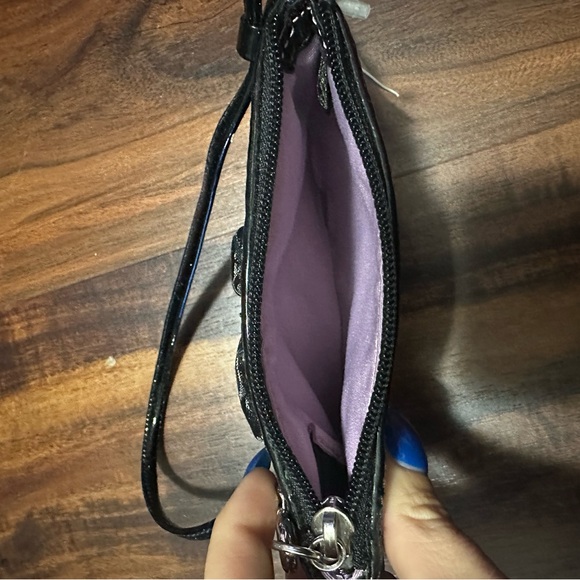 NWT Black Coach Wristlet Vintage - Picture 3 of 4